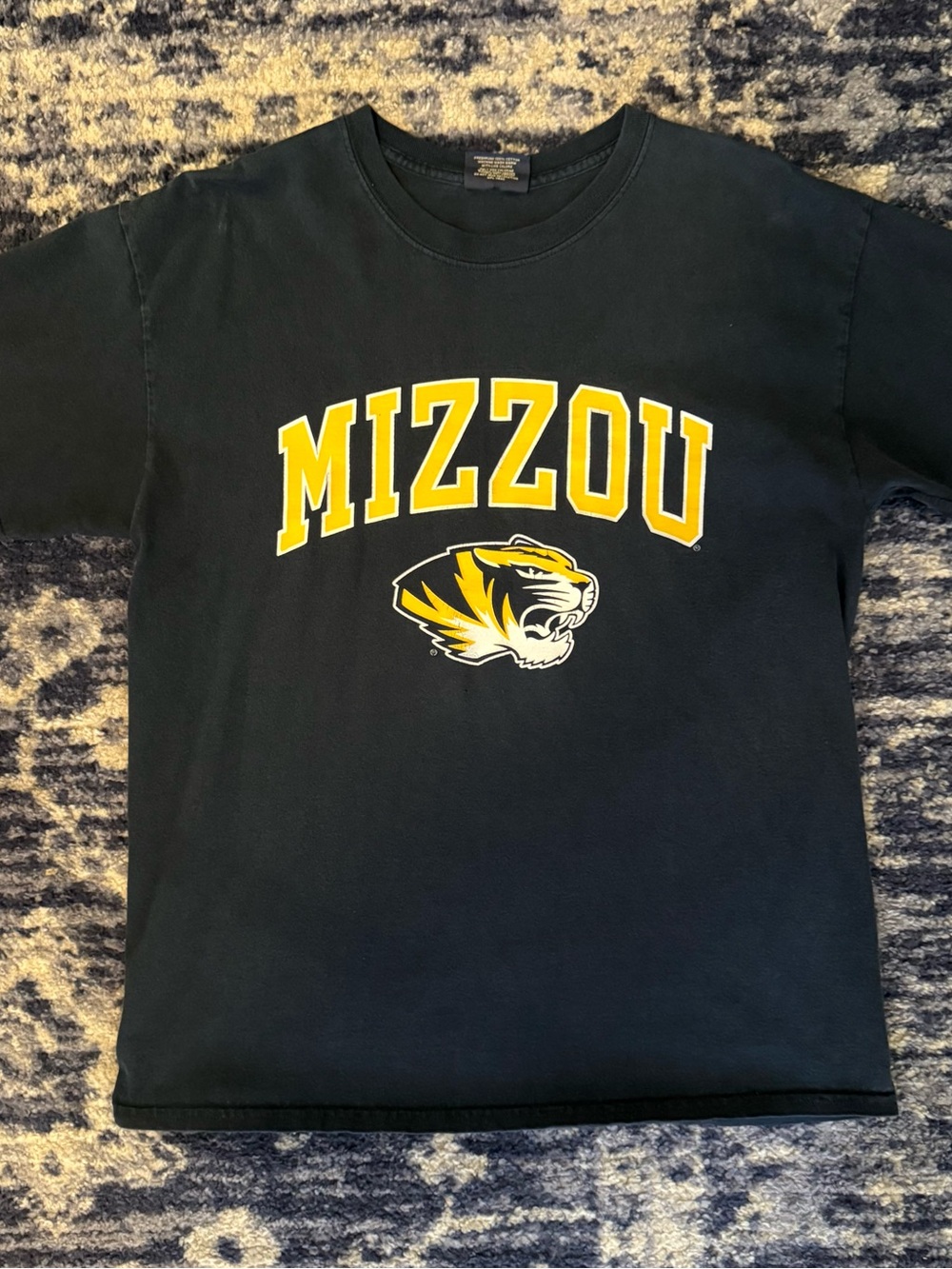 Vintage MV Sport Black & Gold Mizzou Short-Sleeve Tee